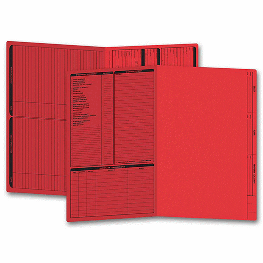 Real Estate Folder, Left Panel List, Legal Size, Red - Office and Business Supplies Online - Ipayo.com