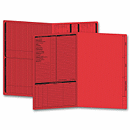 Real Estate Folder, Left Panel List, Legal Size, Red