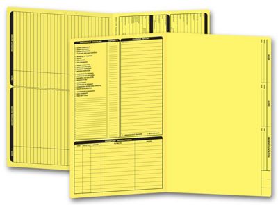 Real Estate Folder, Left Panel List, Legal Size, Yellow - Office and Business Supplies Online - Ipayo.com