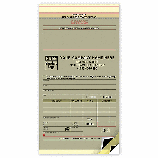 Neptune Fuel Meter Tickets with Carbons 28