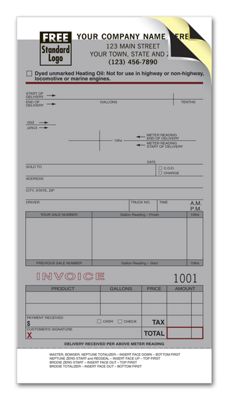 4 1/8 x 7 Fuel Meter Tickets with Carbons