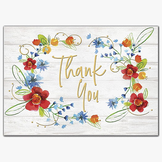 Rustic Appreciation Thank You Cards