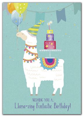 Llama-zing Day Birthday Cards