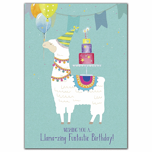 Llama-zing Day Birthday Cards