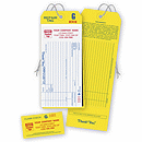 3 1/8 x 9 4-in-1 Repair Tags w/ Claim Check & Carbons, White