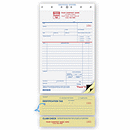 5 1/2 x 11 Service Orders, Carbon, Claim Check, Small Format