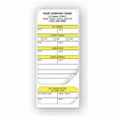 Just for Automotive Professionals! You get two labels in one - apply larger section showing dates, mileage and service performed, inside doorjamb. Stick smaller oil change record under hood. Quality paper! 60# paper.