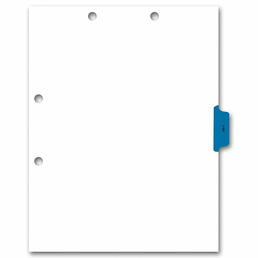 Side Tab Chart File Divider, X-RayTab - Office and Business Supplies Online - Ipayo.com