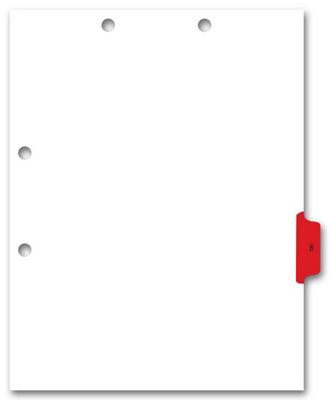 Side Tab Chart File Divider, EKG Tab - Office and Business Supplies Online - Ipayo.com