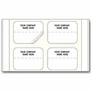 Price Labels, Padded, Paper, White, 1 X 3/4