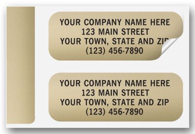 Gold Foil Paper Label