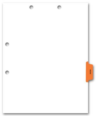 Side Tab Chart File Divider, Imaging  Tab - Office and Business Supplies Online - Ipayo.com