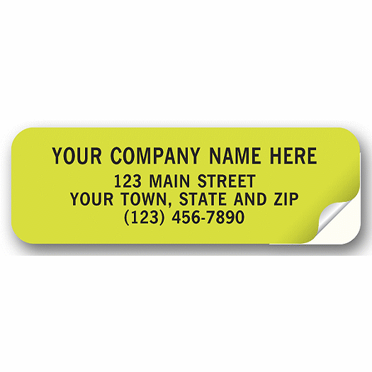 Advertising Labels, Padded, Paper, Fluorescent Green - Office and Business Supplies Online - Ipayo.com