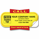 This best-selling service label pulls in repeat business for a super-low cost! Fluorescent yellow stickers draw attention to your phone number when customers need sales or service! Affix to anything you sell or service (indoor use only).