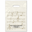 Music Plastic Bags, 9 x 13