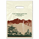 Mountains Plastic Bag, 9 x 13