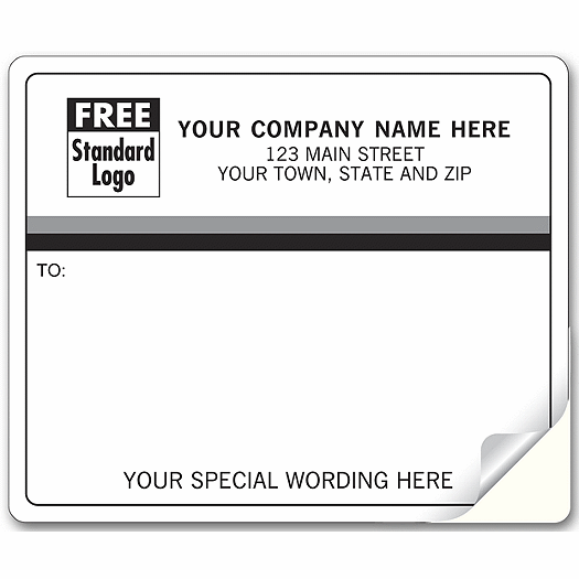 Mailing Labels, Laser/Inkjet with Black/Gray Stripes - Office and Business Supplies Online - Ipayo.com