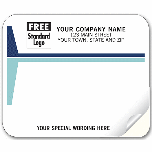 Mailing Labels, Laser/Inkjet, White w/ Blue Stripes - Office and Business Supplies Online - Ipayo.com