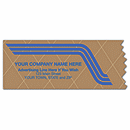 Make every inch--and every customer moment--count with personalized Imprinted Packing Tape. Expand your business's visibility with attractive, well-designed and personalized packaging. 2 1/2  x 450' 60# brown non-asphaltic tape.