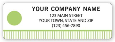 Address Label, Green Dot, 1  x 3 - Office and Business Supplies Online - Ipayo.com