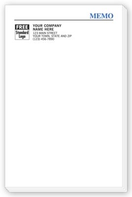 5 1/2 x 8 1/2 MEMO Personalized Notepads, Large