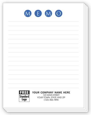 MEMO Personalized Notepads with Lines, Small