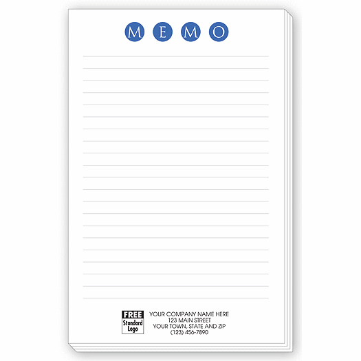 MEMO Personalized Notepads with Lines, Large - Office and Business Supplies Online - Ipayo.com