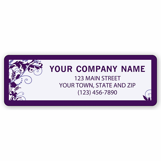 Address Label, Wisteria, 1  x 3 - Office and Business Supplies Online - Ipayo.com