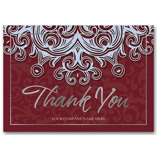 Blue Velvet Thank You Cards