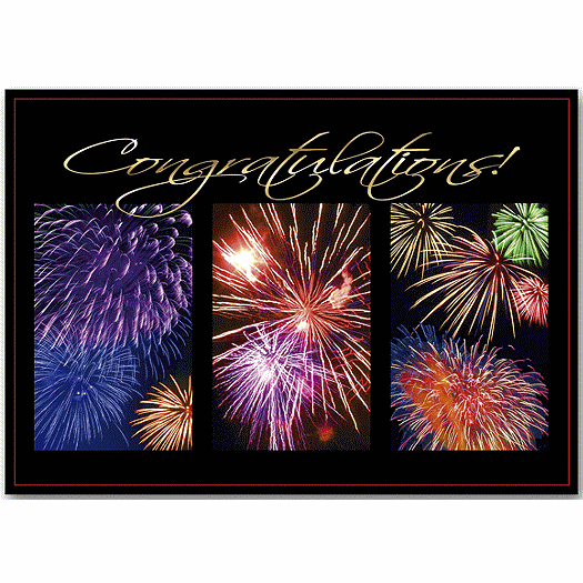 Skyhigh Excitement Congratulations Cards
