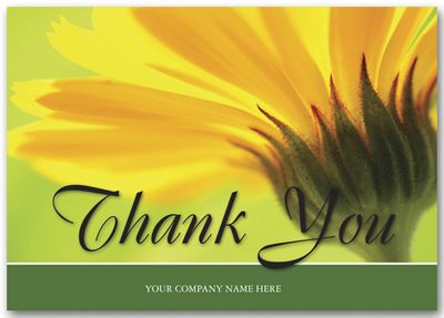 Golden Bloom Thank You Cards