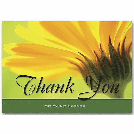 Golden Bloom Thank You Cards