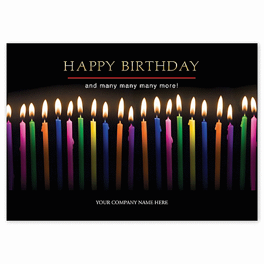 Joyful Candles Birthday Cards