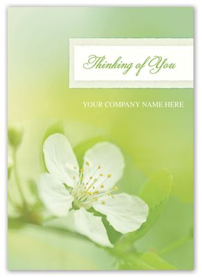 Apple Blossom Sympathy Cards