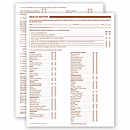 Quickly obtain dental & medical history information with easy-to-use form. Checklist format.