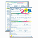 8 1/2   X 11 Spanish Two-Sided Registration & History Form, Dental Icon