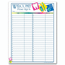 8 1/2 X 11 Patient Sign-In Sheet, Dental Icon Design