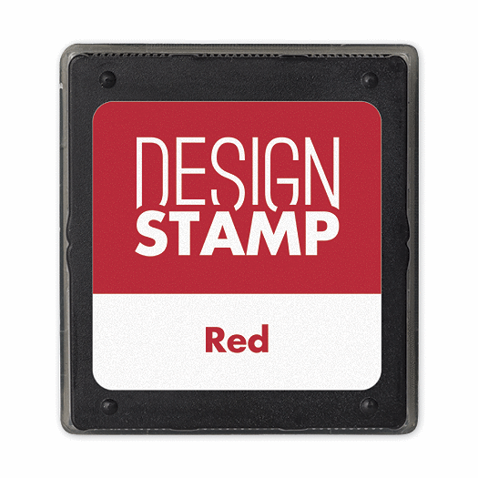 Red Ink Pad for Design Stamp