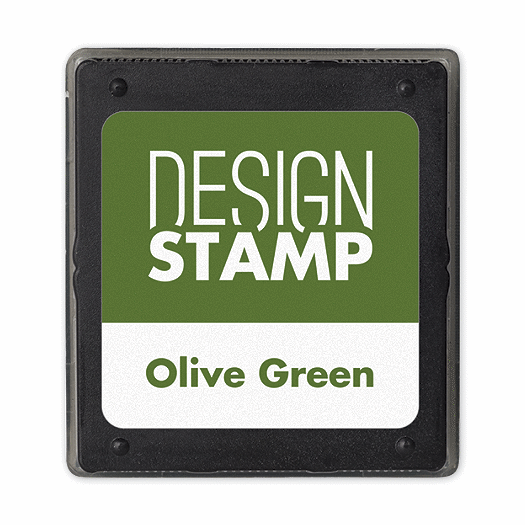 Olive Green Ink Pad for Design Stamp
