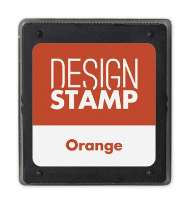 Orange Ink Pad for Design Stamp