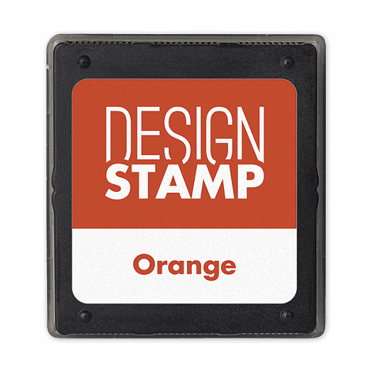 Orange Ink Pad for Design Stamp