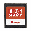 Orange Ink Pad for Design Stamp