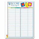 8 1/2 X 11 Patient Sign-In Sheet, Medical Icon Design