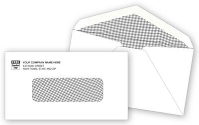 6 1/2 x 3 5/8 Single Window Envelope