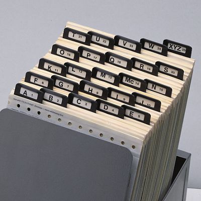 A-Z Index Guides, Metal Tabs -6.5 X 9 1/4 - Office and Business Supplies Online - Ipayo.com