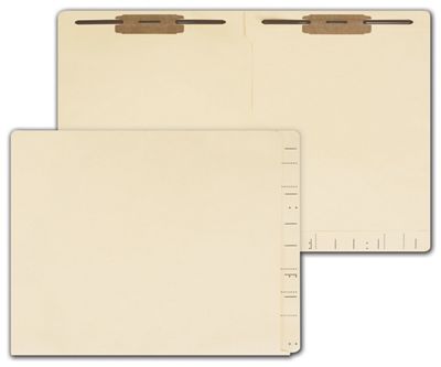 End Tab Full Pocket Manila Folder, 11 pt, Two Fastener - Office and Business Supplies Online - Ipayo.com