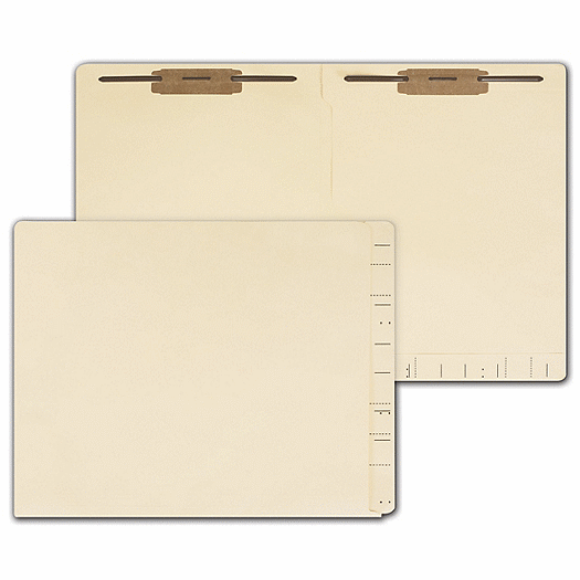 End Tab Full Pocket Manila Folder, 11 pt, Two Fastener - Office and Business Supplies Online - Ipayo.com