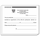 4 1/4 X 5 1/2 Patient Excuse Slips, Imprinted