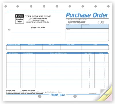 Purchase Orders - Small Multi-Color