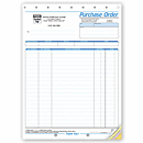 8 1/2 x 11 Purchase Orders – Large Multi-Color